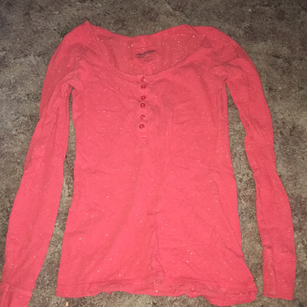 Arizona Jeans Co. Orange Splatter Shirt